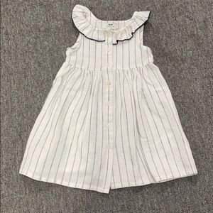Cyrillic Paris ruffle color button down dress 3